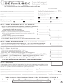Form Il-1023-c - Composite Income And Replacement Tax Return - 2003