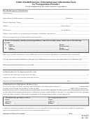 Form Dcd-0037 - Child's Health/emergency Information And Authorization Form For Transportation Providers