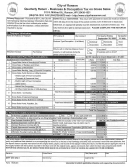 Form Ro9-001 - Quarterly Return - Business & Occupation Tax On Gross Sales - 2008 Printable pdf