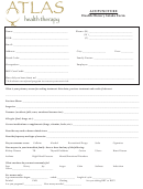 Health History Intake Form Printable pdf