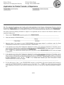 Application For Partial Transfer Of Experience - Illinois Department Of Employment Security - 2010