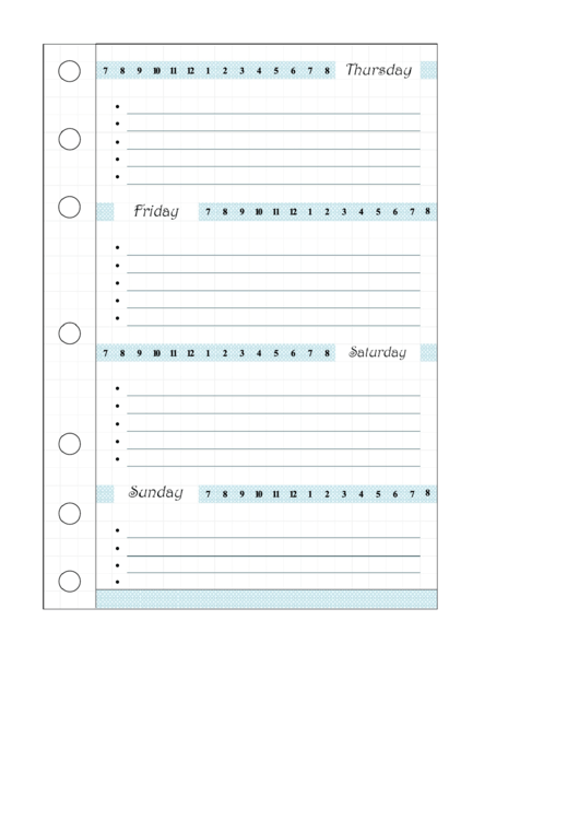 Timeline Bullet Journal Template Printable pdf