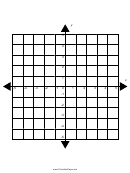 Small Four Quadrant Cartesian Grid Paper Template