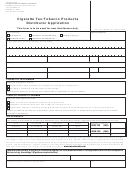 Form Dr 0222 - Cigarette Tax/tobacco Products Distributor Application - 2003
