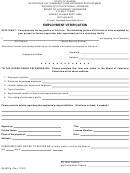 Employment Verification Form - 2000