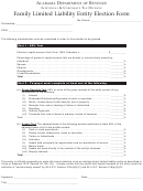 Family Limited Liability Entity Election Form