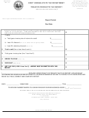 Form Wv/otp-7o1 - Tobacco Products Tax Report - 2001