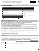 Fillable Tax Amnesty Application Form - 2003 Printable pdf