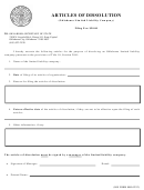 Form 0080 - Articles Of Dissolution - 2012