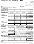 Form Oq - Oregon Quarterly Tax Report - 2004