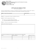 Form 08-465 - Articles Of Dissolution - 2005