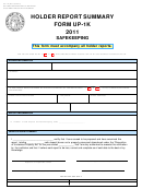 Form Up-1k - Holder Report Summary - Safekeeping - 2011