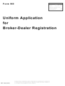 Form Bd - Uniform Application For Broker-dealer Registration