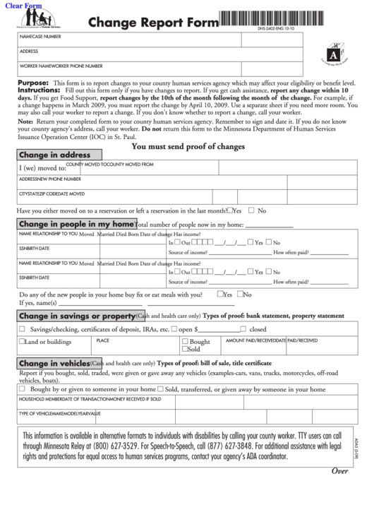 Guam Dphss Change Report Form Pdf Fillable Form Printable Forms Free 