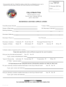 Business License Application - North Pole - Alaska