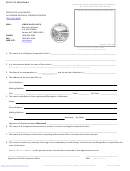 Certificate Of Authority For Foreign Religious Corporation Sole Form - Montana Secretary Of State