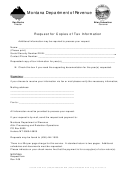 Request For Copies Of Tax Information Template - 2009