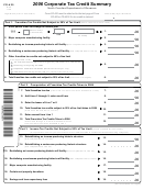 Form Cd-425 - Corporate Tax Credit Summary November 2006