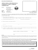 Application For Registration Of Corporate Name Of Foreign Corporation - 2001