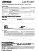 Municipal Income Tax Business Questionnaire Form