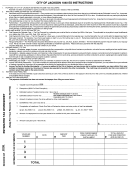 Form 1040 Es - City Of Jackson Estimated Income Tax Payment Voucher - 2006