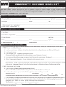 Form Ref-01 - Property Refund Request - 2009 Printable pdf