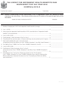 Tax Credit For Dependent Health Benefits Paid Worksheet For Tax Year 2010