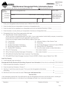 Fillable Form Der-1 - 2008 Montana Disregarded Entity Information Return Printable pdf