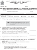 Quality Child-care Investment Tax Credit Worksheet For Tax Year 2010