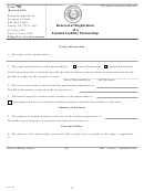 Form 703 - Renewal Of Registration Of A Limited Liability Partnership