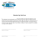 Mandate Opt Out Form
