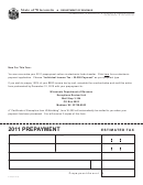 Form A-115 - 2011 Prepayment Estimated Tax