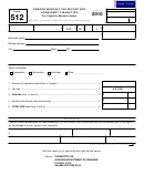 Form 512 - Oregon Monthly Tax Report For Nonexempt Cigarettes For Cigarette Manufacturers - 2010
