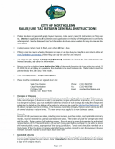 City Of Northglenn Sales / Use Tax Return General Instructions