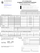 City Of Bellevue Business & Occupation Tax Return Form