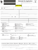 Form 20 - Nebraska Tax Application