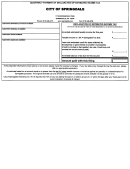 City Of Springdale - Quarterly Payment Of Declaration Of Estimated Income Tax Form