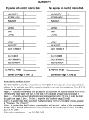 Tax Summary Form - Detroit - Michigan