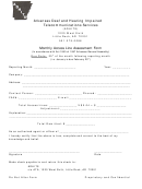 Monthly Access Line Assessment Form - Arkansas Deaf And Hearing Impaired Telecommunications Services - Arkansas
