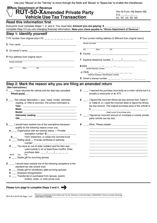 Top Illinois Form Rut50 Templates free to download in PDF format