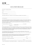 Location Release Form
