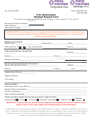 Prior Authorization Standard Request Form