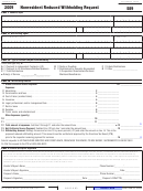 California Form 589 - Nonresident Reduced Withholding Request - 2009
