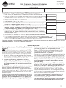 Form Ext-fid-08 - Extension Payment Worksheet - 2008 And Form Esw-fid - 2009 Montana Fiduciary Estimated Income Tax Worksheet