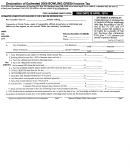 Declaration Of Estimated Bowling Green Income Tax - 2008