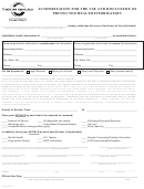 Authorization For The Use And Disclosure Of Protected Health Information Form