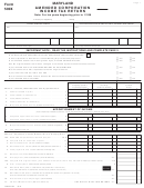 Form 500x - Maryland Amended Corporation Income Tax Return - 2008