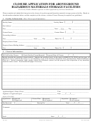 Form Un-033 - Closure Application For Aboveground Hazardous Materials Storage Facilities