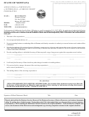 Form Fc-10 - Application For Certificate Of Withdrawal Of Foreign Profit Corporation - Mt Secretary Of State - 2001