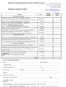 Product Order Form - Birch Transportation Consulting